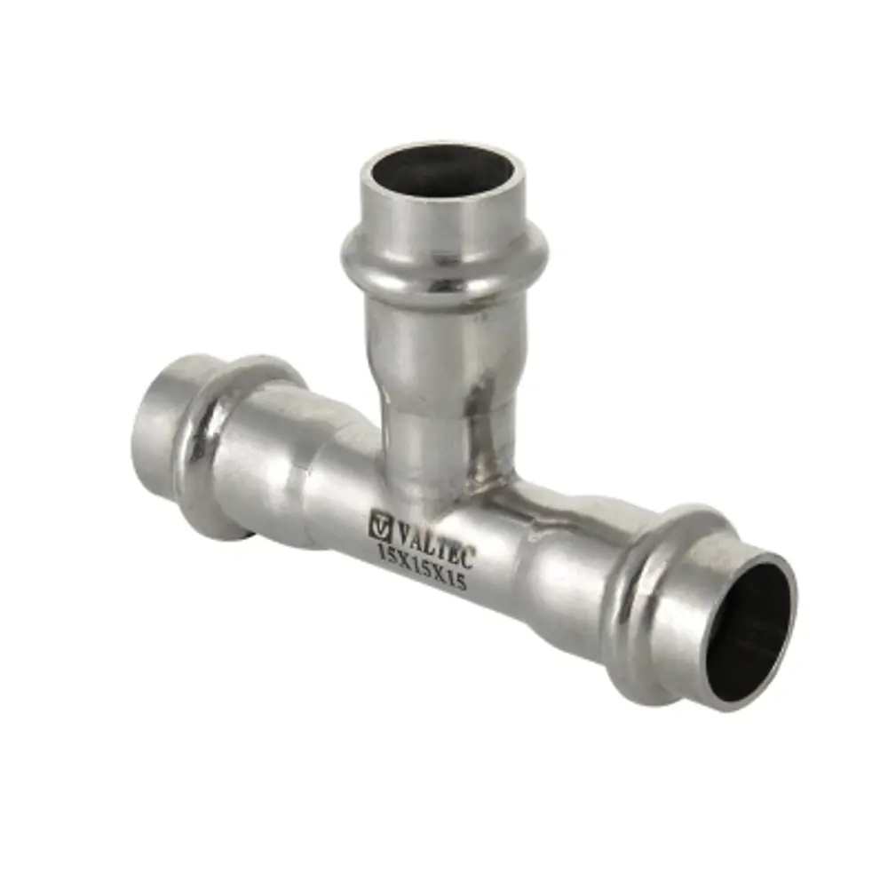 Тройник Valtec 35x28x35 мм нержавеющая сталь STLM-2134527