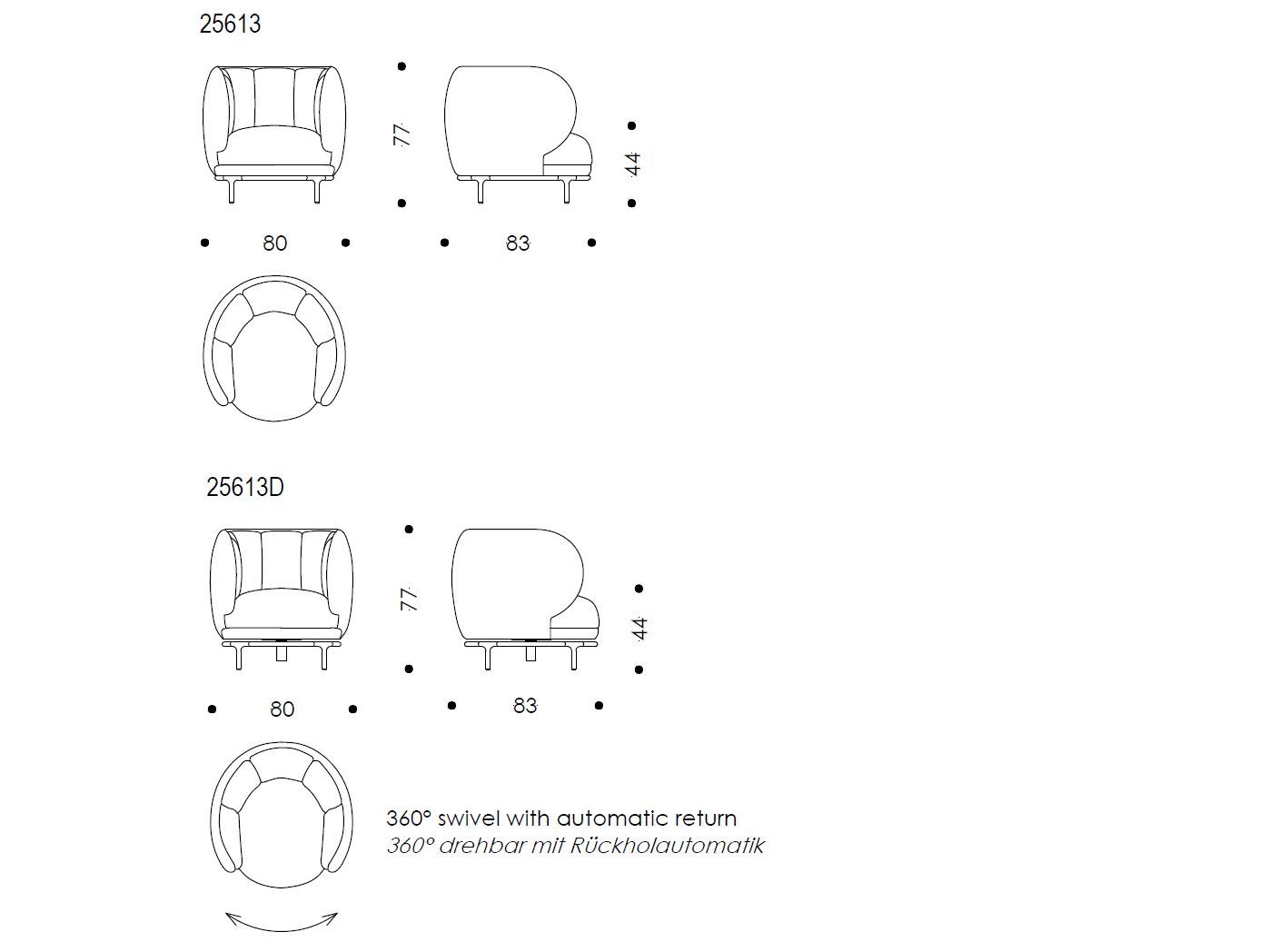 Кресло с подлокотниками Wittmann Vuelta ARCH-00128327 - Вид №3
