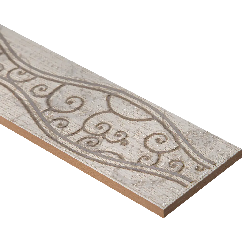 Бордюр «Линеа Шираз» 40.5х6.2 см цвет бежевый Azori STLM-2166042 - Вид №1