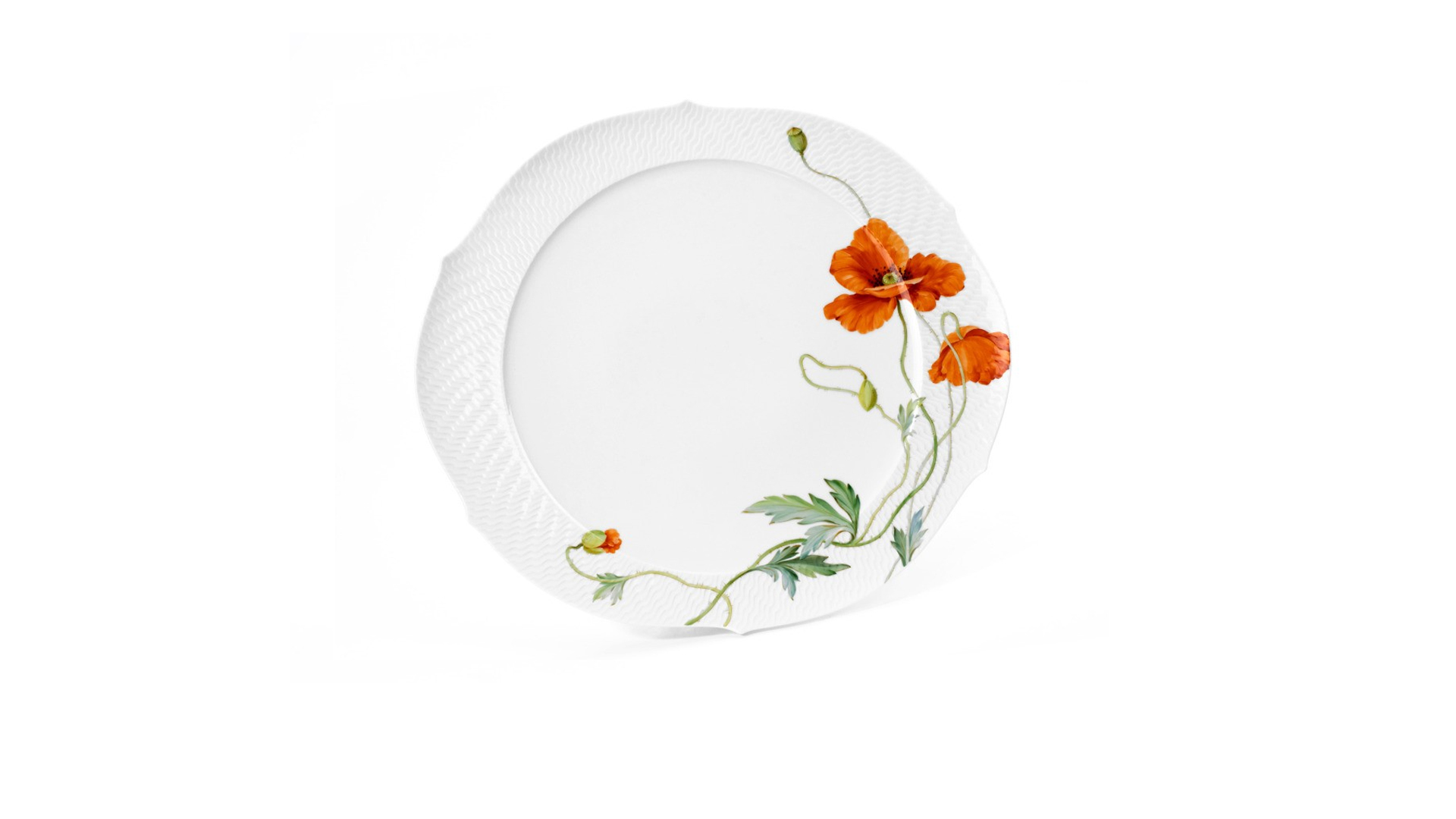 10598663 Meissen Сервиз столовый 6/22 "Игра волн, рельеф, маки" Фарфор  - Вид №2