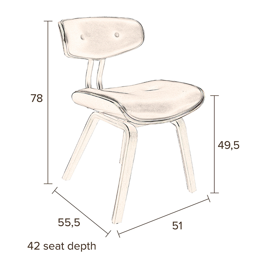 Стул Blackwood черный Dutchbone 1100297 - Вид №9