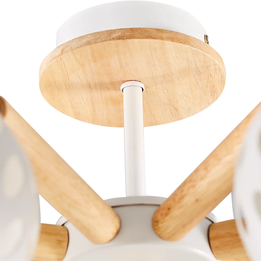 Люстра потолочная Семь огней Трине 8 ламп, 24 м², цвет белый STLM-2123738 - Вид №4