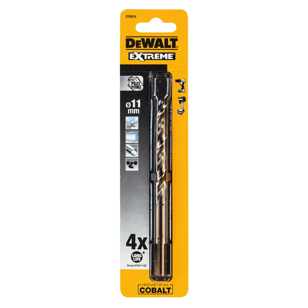 Сверло по металлу Dewalt 11х142 мм 18748164 STLM-2201432  - Вид №1