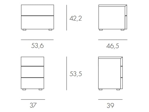 Деревянная прямоугольная тумбочка с ящиками Olivieri Леонардо ARCH-00099045 - Вид №9