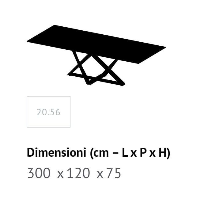 Прямоугольный обеденный стол из стали и дерева Bontempi Casa Millennium ARCH-00040042 - Вид №16