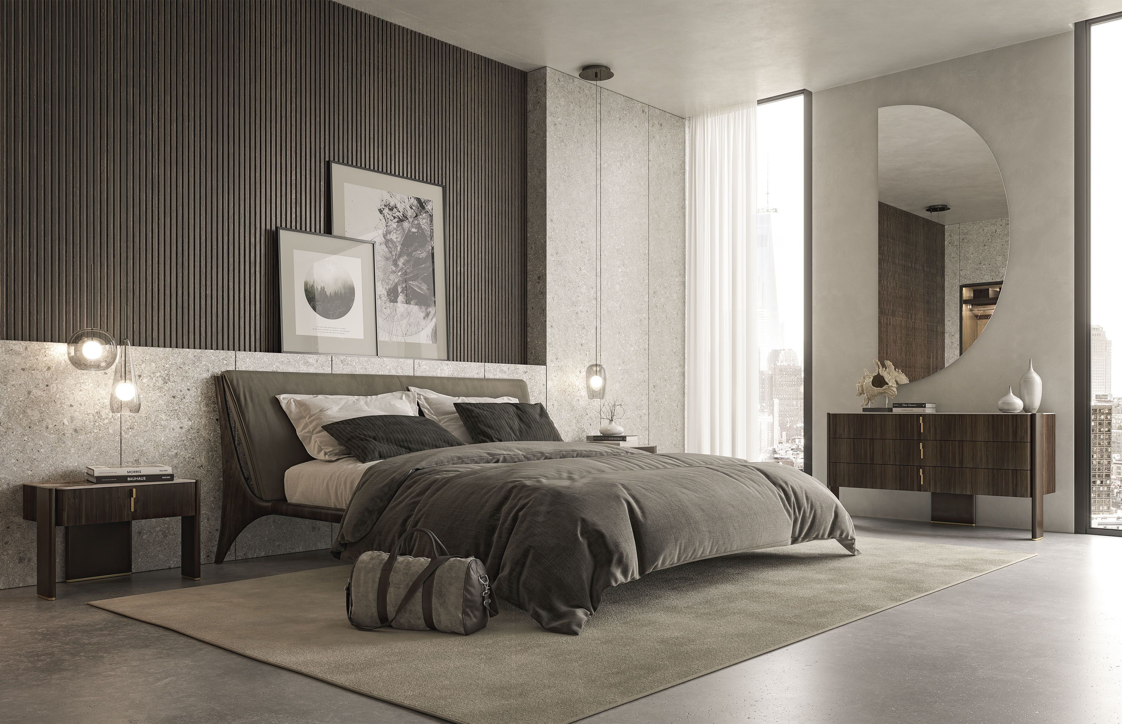 Прямоугольная тумбочка с ящиками Cattelan italia Джулиан ARCH-00059074 - Вид №3