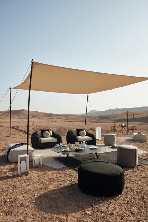 MNST993 Журнальные столики teak ⌀125см Manutti Torsa - Вид №7