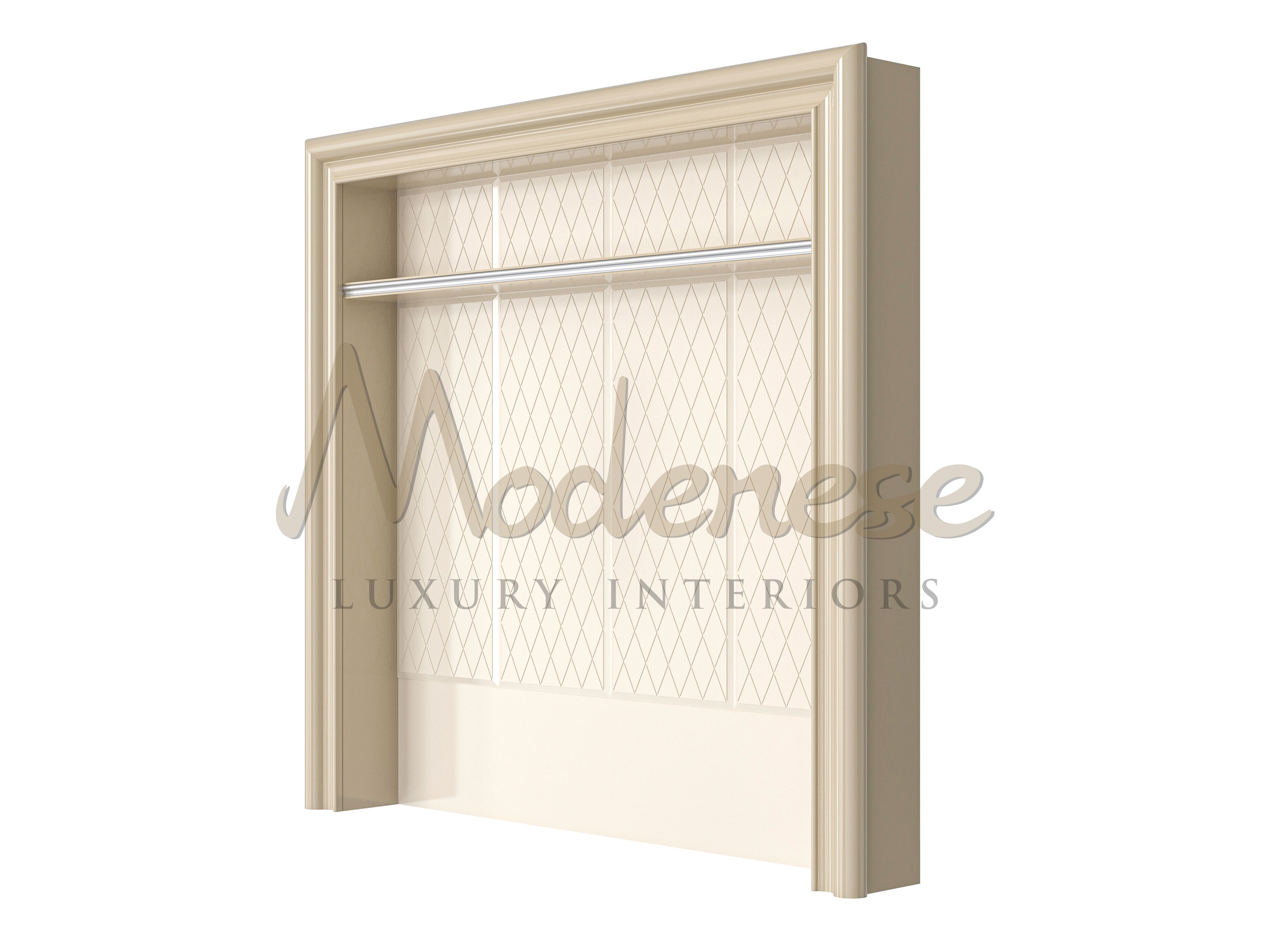 Оборудованная стена из бука с подставкой для телевизора Modenese Luxury Interiors 20152 / 21113 / 21114 ARCH-00021411