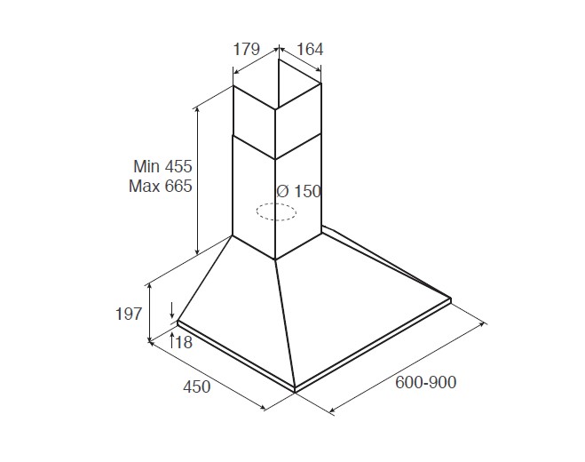 9064772 Вытяжка каминная Elica BERLIN AN/A/60 черный STDN-0087379 - Вид №5