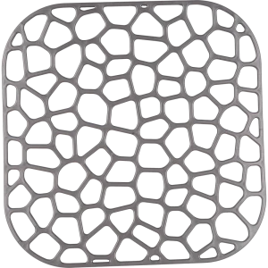 Решётка в мойку 30x30 см пластик цвет металлик