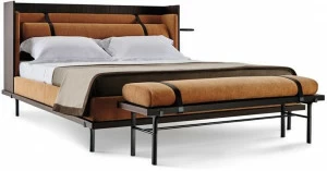 Molteni & C. Двуспальная кровать с мягким изголовьем Twelve a.m.