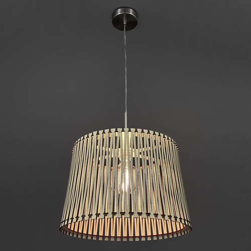 Светильник подвесной Sendero 1 лампа 4 м² цвет клён Eglo STLM-2005035 - Вид №1