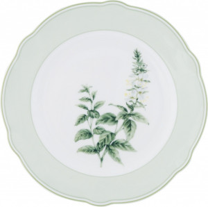 10613843 Noritake Тарелка закусочная Noritake "Английские травы" 21см Фарфор костяной