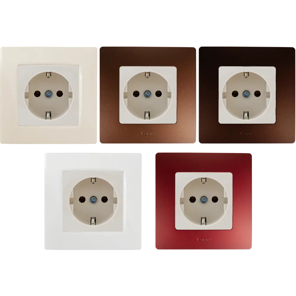 Наб. 6 роз. 2К+З цвет слоновая кость VAL 82616875 STLM-2120777 legrand Valena - Вид №2