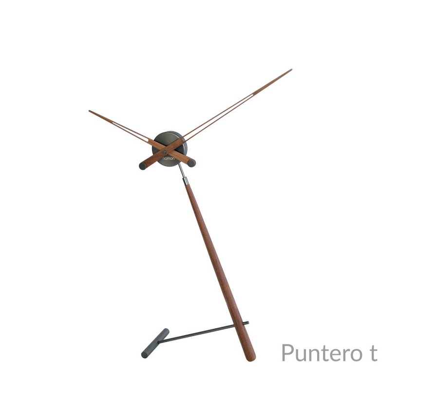 072350 Настольные часы T графит-орех Nomon Puntero 