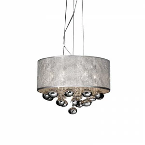 Подвесной светильник Andromeda 6 от Delight Collection P0173-06B DELIGHT COLLECTION ДИЗАЙНЕРСКИЕ 243618 Хром