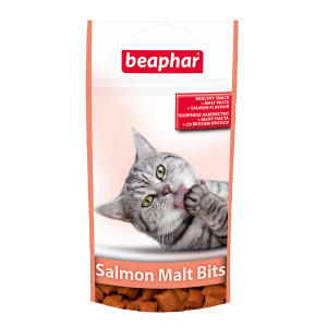 Т00000493 Лакомство для кошек Подушечки с мальт-пастой "Malt-Bits"+лосось 35г Beaphar