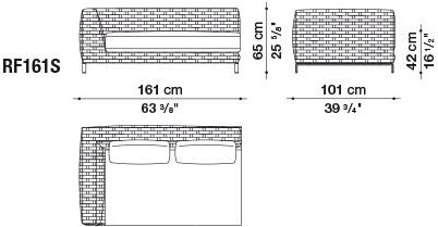 B&B Italia Outdoor Диван с шезлонгом Ray outdoor sun-id-1380308 - Вид №5