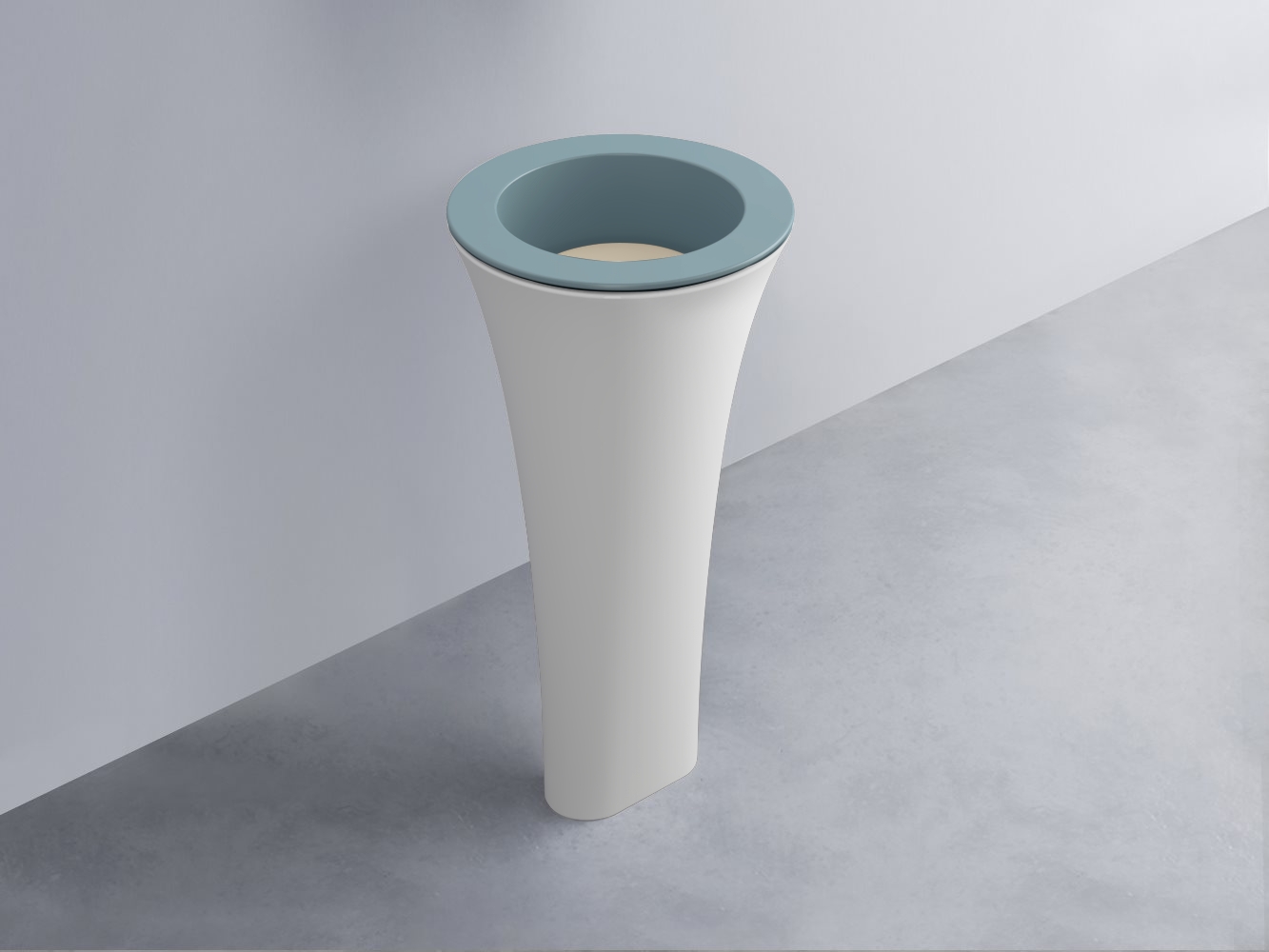 AMLA45-PL+AMPILT-LN+AMCOLT-BL Раковина Amedeo Tondo отдельностоящая cielo Enjoy + Amedeo Ceramica Cielo