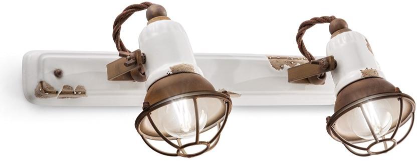 FERROLUCE Настенный точечный светильник из керамической плитки прямоугольной формы Loft C1676 -/1 -c1677 -/1 - Вид №2