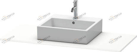 XS060F01818 Консоль XSquare #XS060F 1200 x 550 мм Белый матовый, декор Duravit
