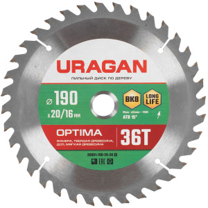 Диск пильный Uragan 36801-190-20-36_z01 9123032