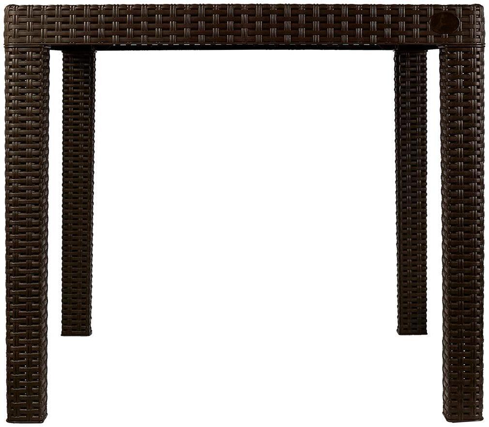 90391856 Стол пластик ING6183ГШК 70.1х78.9х78.9 см коричневый RATTAN STLM-0211500 INGREEN