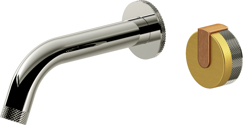 E-11535-R1BAU-L1BRG-PC Настенный прогрессивный смеситель скрытого монтажа для раковины GRAFF MOD+