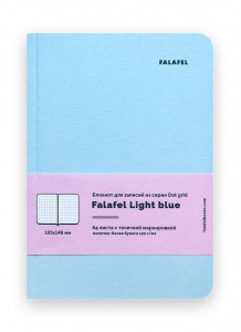 471418 Блокнот для записей "Light blue" А6, 64 листа, в точку Falafel books