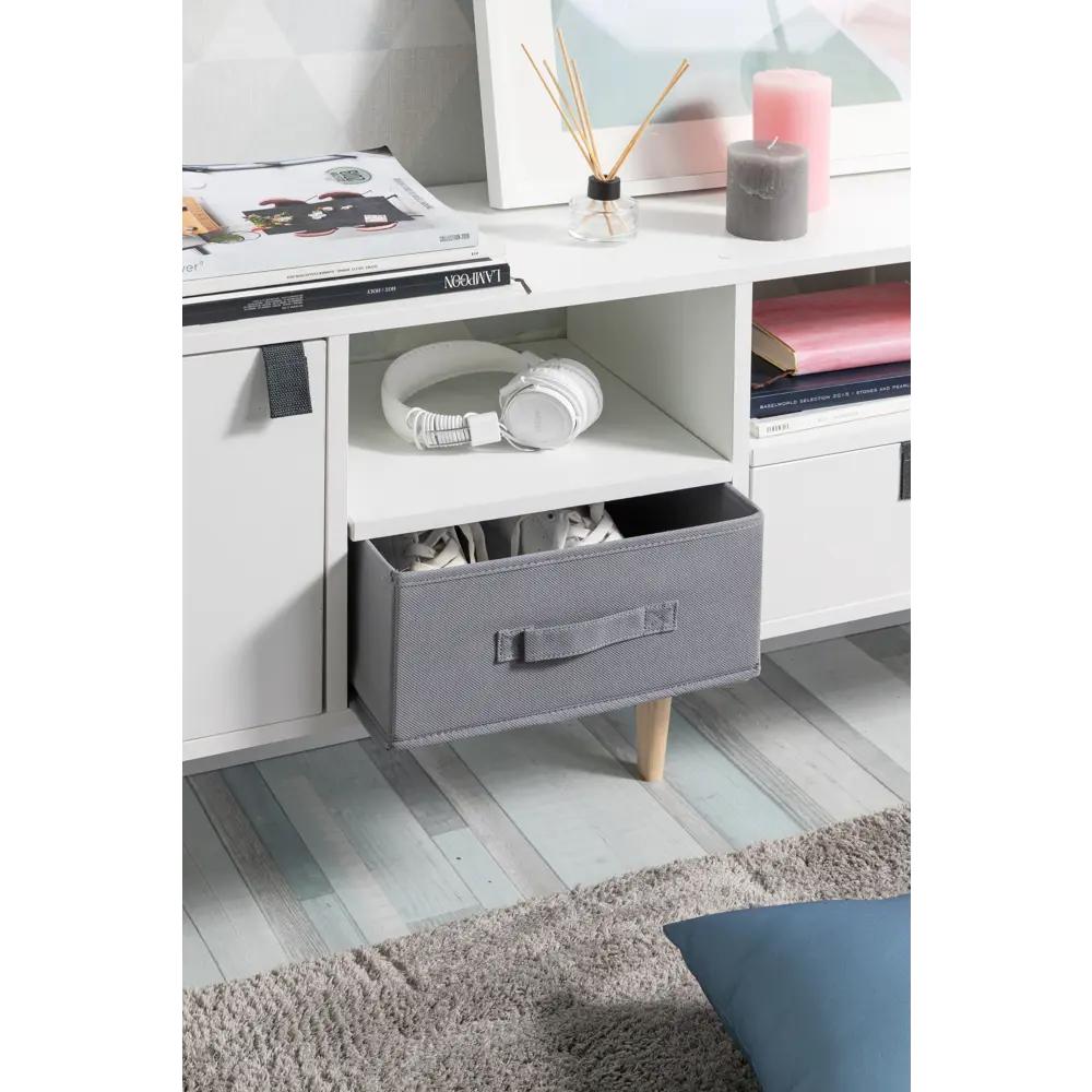 Короб Spaceo KUB Granit 15x31x31 см 14.4 л полиэстер цвет графитовый 81990625 STLM-2025782 - Вид №2