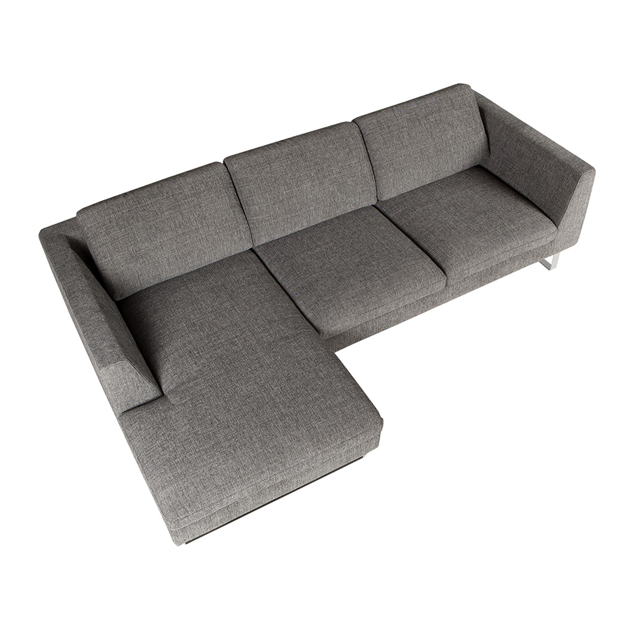 Угловой диван левый TOKYO черно-белый Sits S1661 - Вид №4