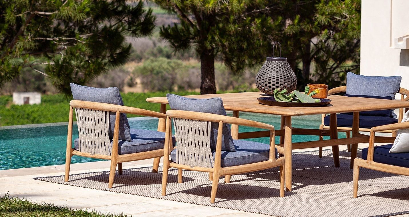 Садовое кресло из тикового дерева с подлокотниками Poltrona Frau Boundless Living Outdoor Collections ARCH-00030174 - Вид №12