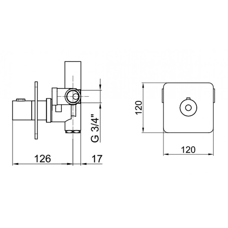 LV972101560 Смеситель для душа Webert Living - Вид №2