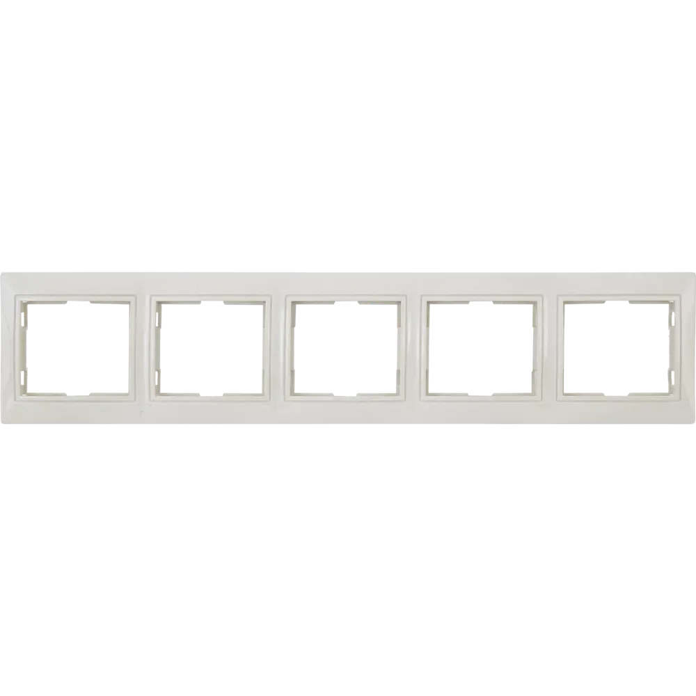 Рамка TDM ELECTRIC Таймыр на 5 розеток в бежевом цвете 85591193 STLM-0064419