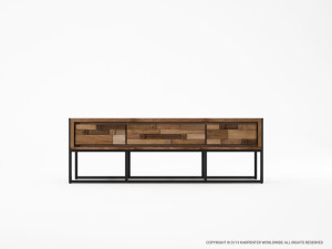 478_1178 Медиа-шкаф с 3 ящиками Karpenter Carv'n in Black