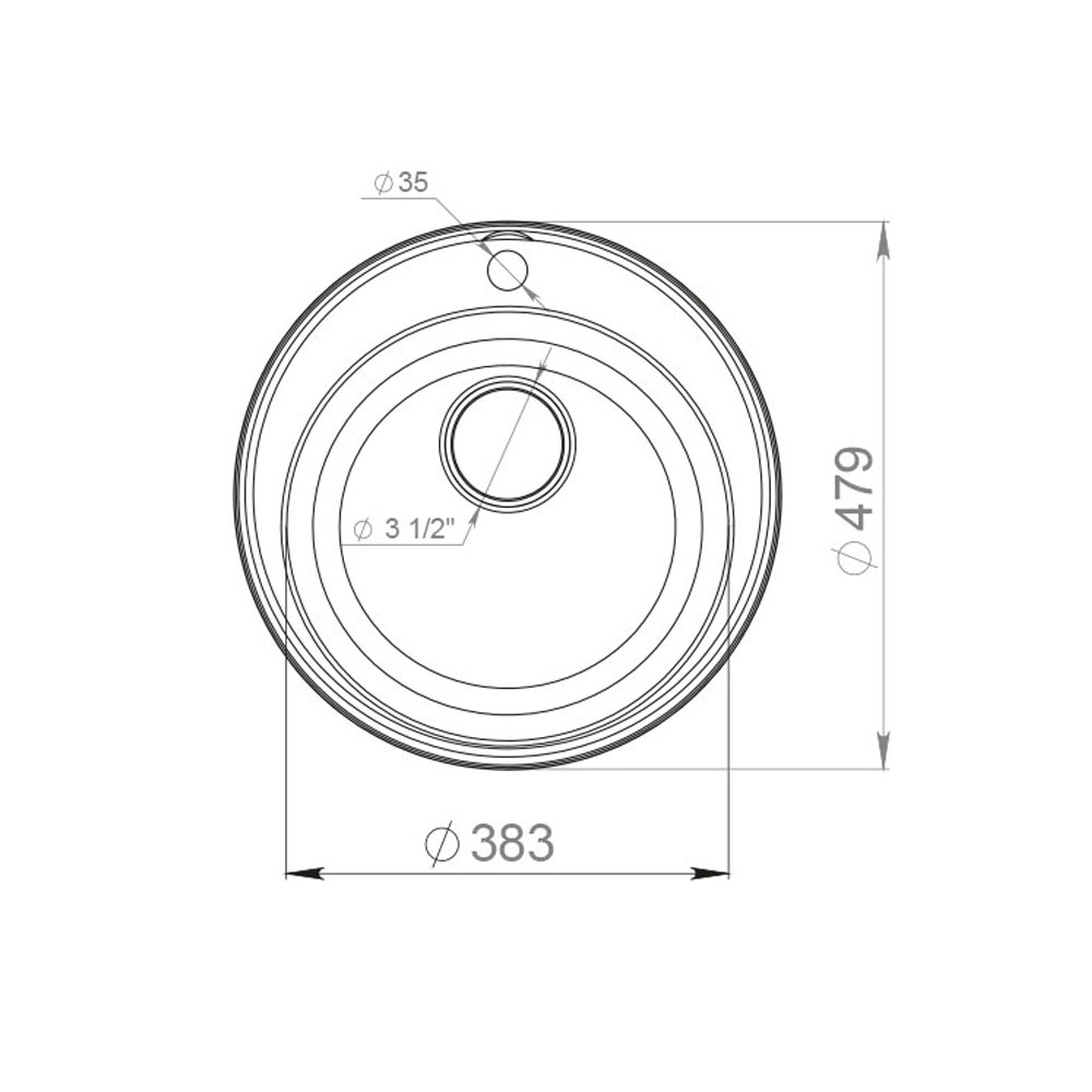 RQ13 топаз Мойка кухонная прямоугольная Raiber  - Вид №2