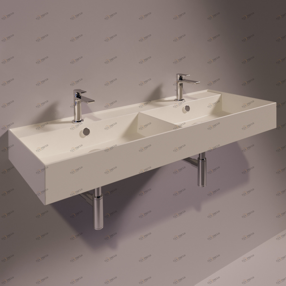 AG121DSABBIAMATT Подвесная раковина настенная прямоугольная Simas Agile бежевая