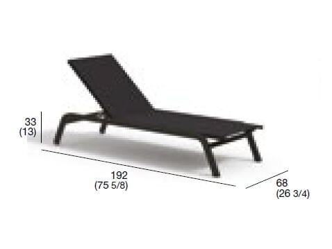 Шезлонг с откидной спинкой Batyline® с колесами RODA Surfer ARCH-00050233 - Вид №4