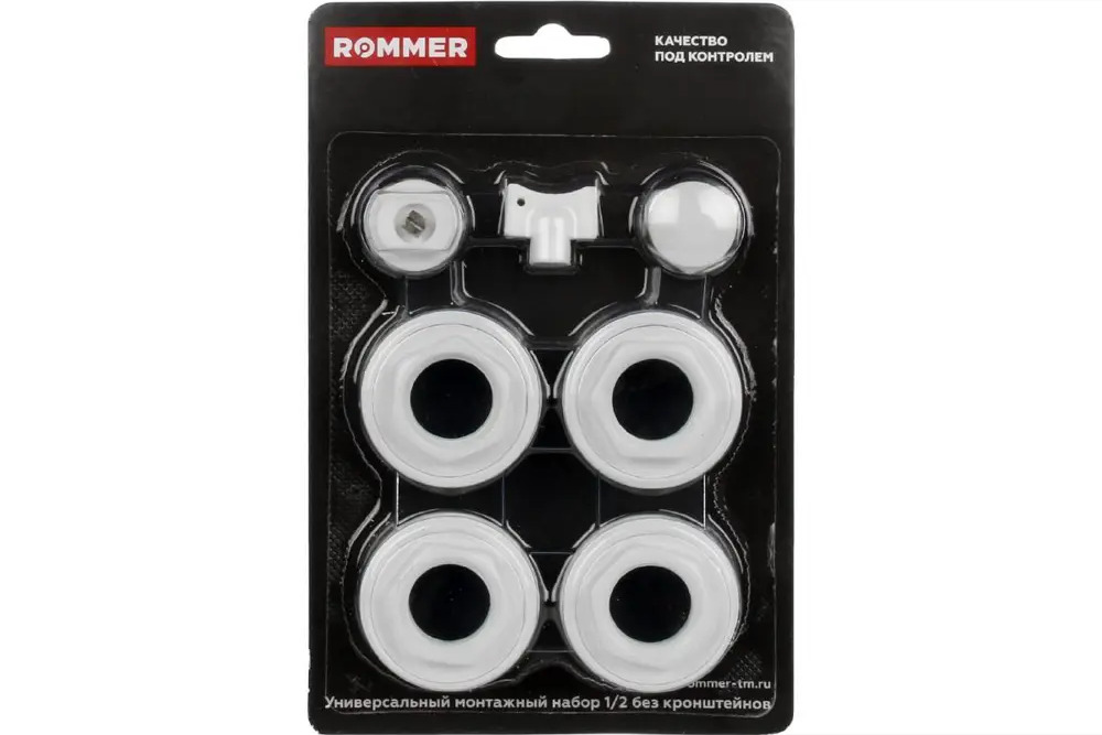 90368223 Комплект подключения радиаторов Rommer 1/2 7в1 универсальный STLM-0937043