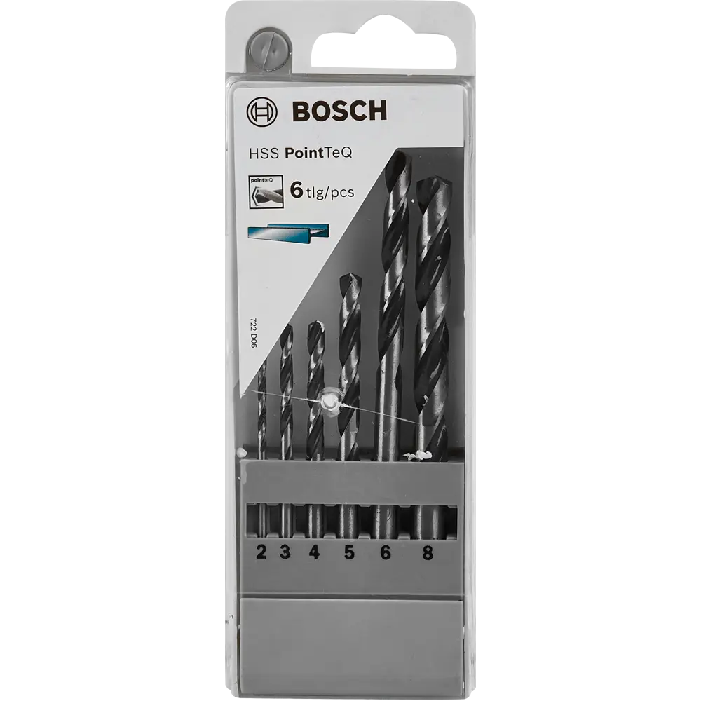 Набор свёрл по металлу Bosch PointTeQ 8x75 мм, 6 шт. 83433425 STLM-2189500 BOSCH PROFESSIONAL  - Вид №2