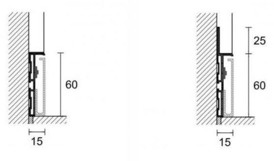 PROFILPAS Плинтус из нержавеющей стали со светодиодной подсветкой Prolight sun-id-1399073 - Вид №2