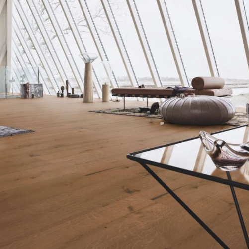 Широкий паркет Meister HD 300 Lindura Коньяк 8415 Дуб Рустик с брашью (Текстурированная) 2200х270 мм 2300200114 - Вид №6