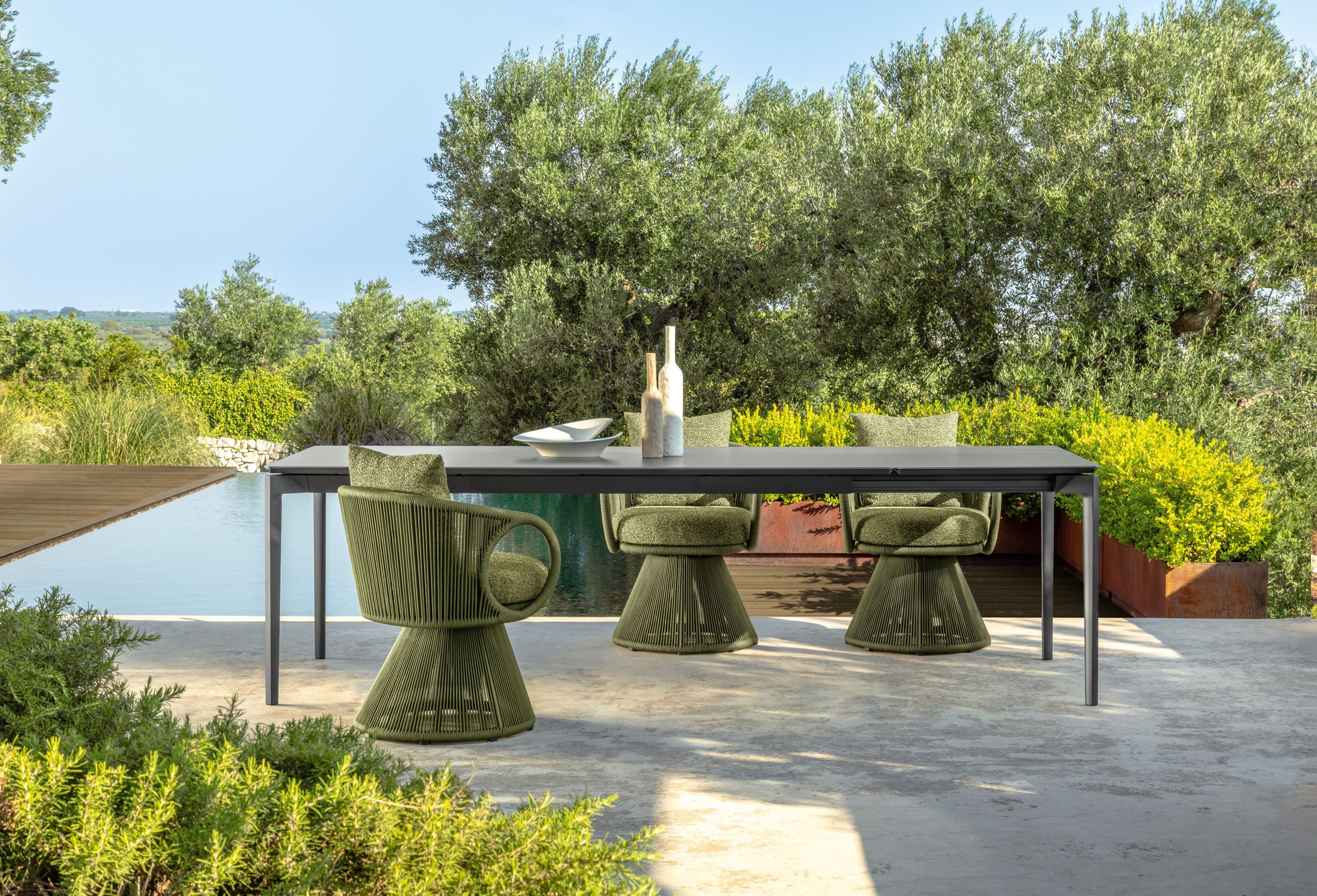 Тканевый садовый стул с подлокотниками Talenti Karen ARCH-00028076 - Вид №2