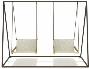 Ethimo 2-х местное кресло-качалка из тикового дерева Allaperto