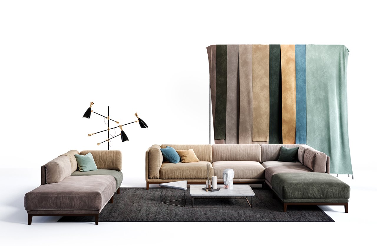 Диван Case угловой синий THE IDEA ДИЗАЙНЕРСКИЕ 210553 Синий  - Вид №5