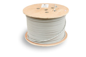16315561 Кабель витая пара, категория 5e, 4 пары, одножильный SFTP-4P-Cat.5e-SOLID-GY Cabeus