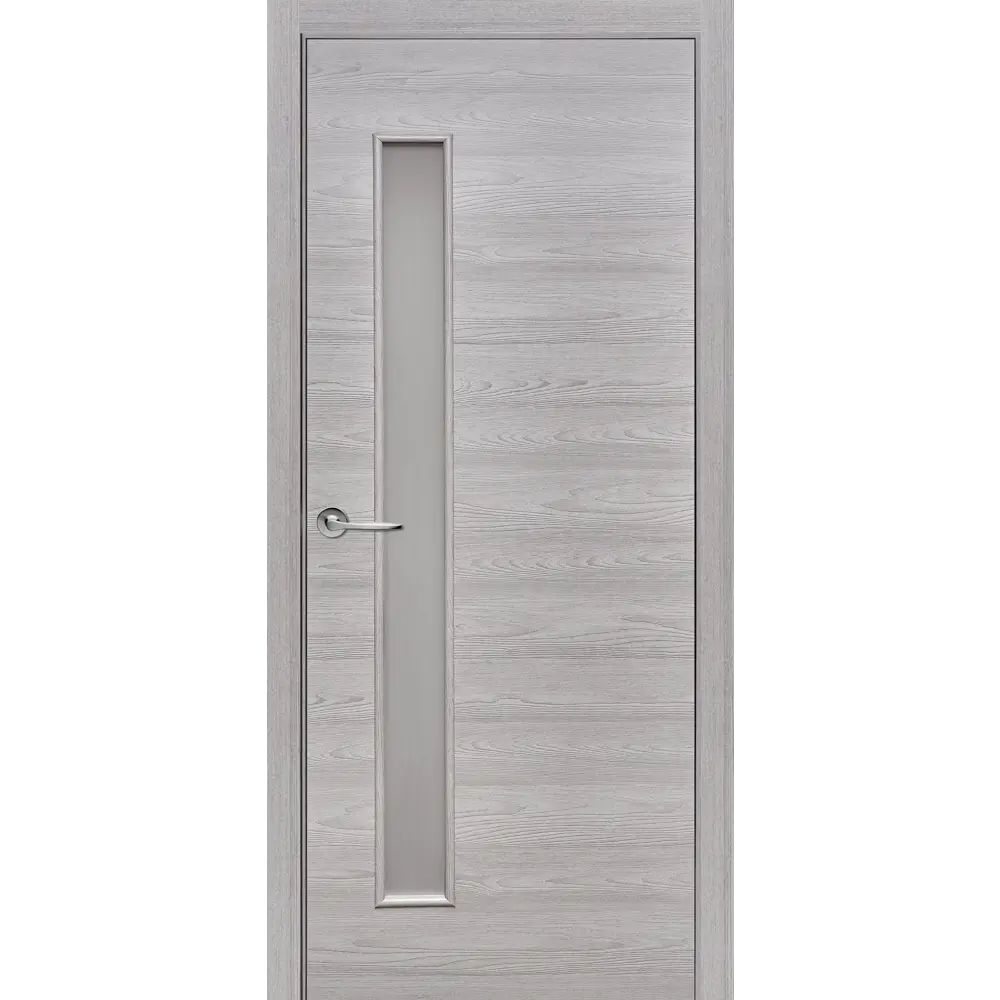 Комплект двери остекленная 90x200 см Hardflex цвет ясень серый с добором 200 мм ПРИНЦИП STLM-2176011