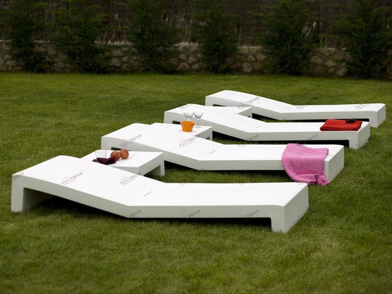 VONDOM Садовый шезлонг из смолы Jut sun-id-1473098