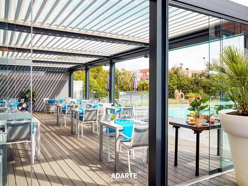 ADARTE Алюминиевая пергола с регулируемыми жалюзи  A101  - Вид №10