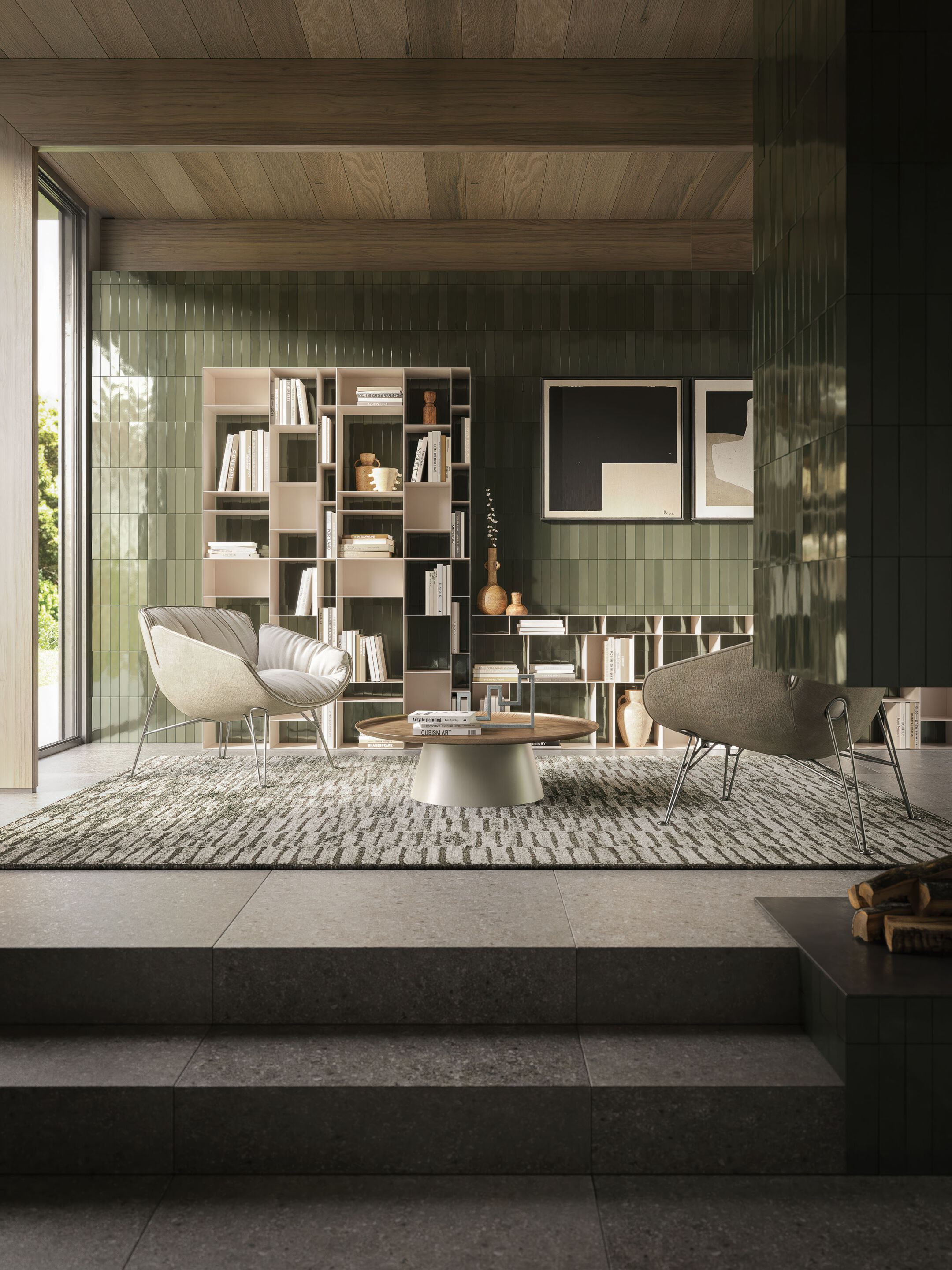 Модульный настенный книжный шкаф Cattelan italia LATITUDE ARCH-00140557 - Вид №6